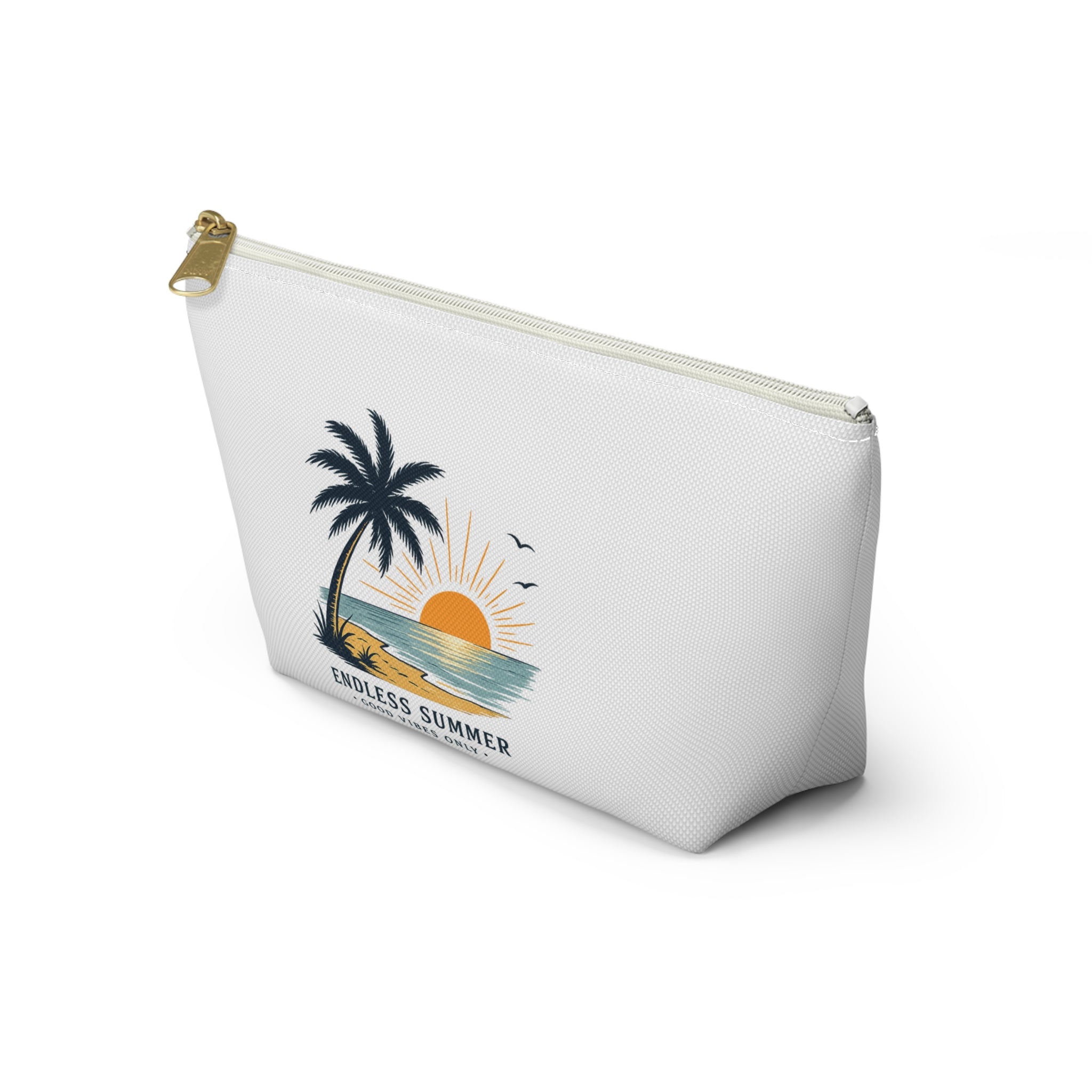 Accessory Pouch — Endless Summer Palm Tree Sunset Makeup Bag