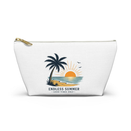 Accessory Pouch — Endless Summer Palm Tree Sunset Makeup Bag