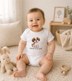 Baby Bodysuit — Cute Puppy "Welcome to the World" Newborn Onesie
