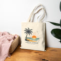 Tote Bag — "Endless Summer" Palm Tree Sunset Canvas Tote