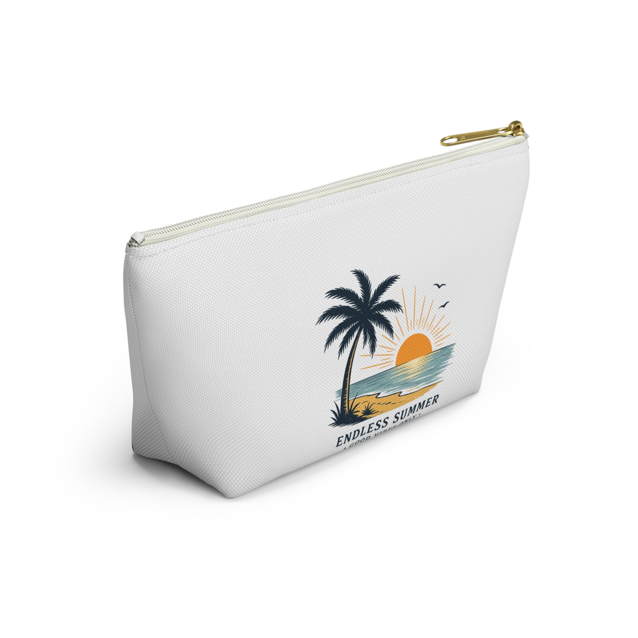 Accessory Pouch — Endless Summer Palm Tree Sunset Makeup Bag